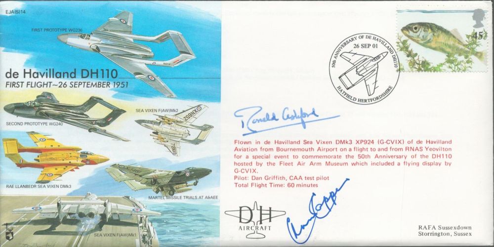 Lot 361: Alan Capper and Ronald Ashford Signed de Havilland...