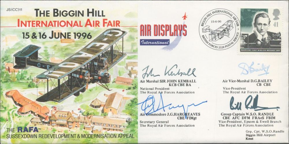 Lot 376: Air Marshal Sir John Kembal, AVM DG Baile,...