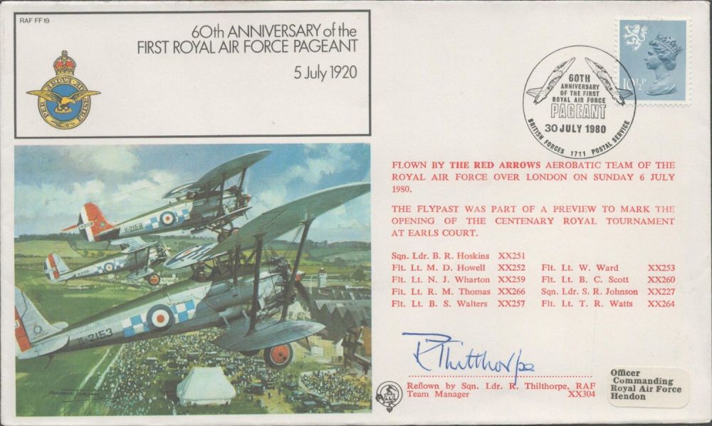 Lot 377: Sqn Ldr R Thilthorpe Signed 60th Anniv of...