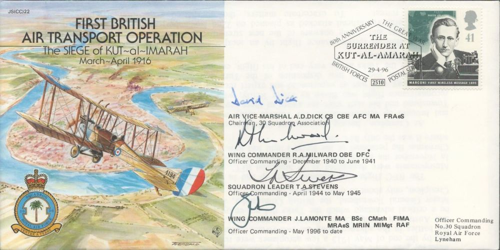 Lot 389: AVM AD Dick, Wg Cdr RA Milward, Sqn...
