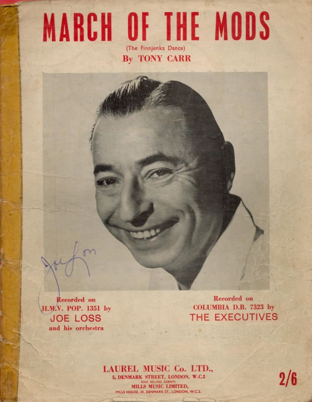 Lot 446: Joe Loss signed March of the Mods signed...