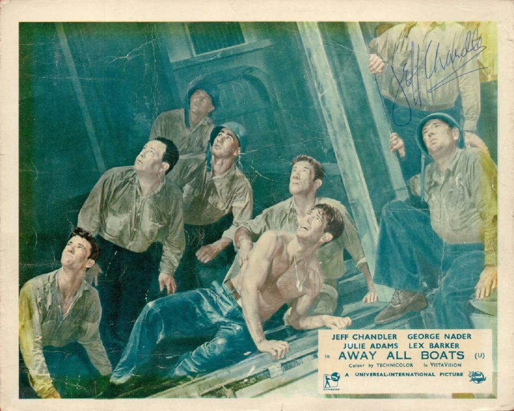 Lot 457: Jeff Chandler Signed 10x8 Inch Colour Away All...