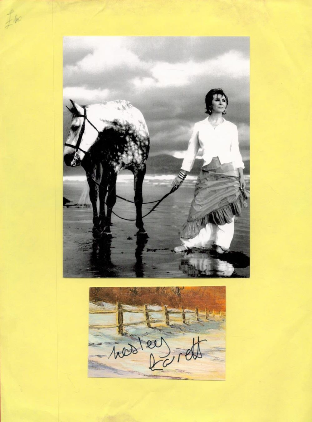 Lot 458: Lesley Garrett OBE Signed Signature Piece, With Black...