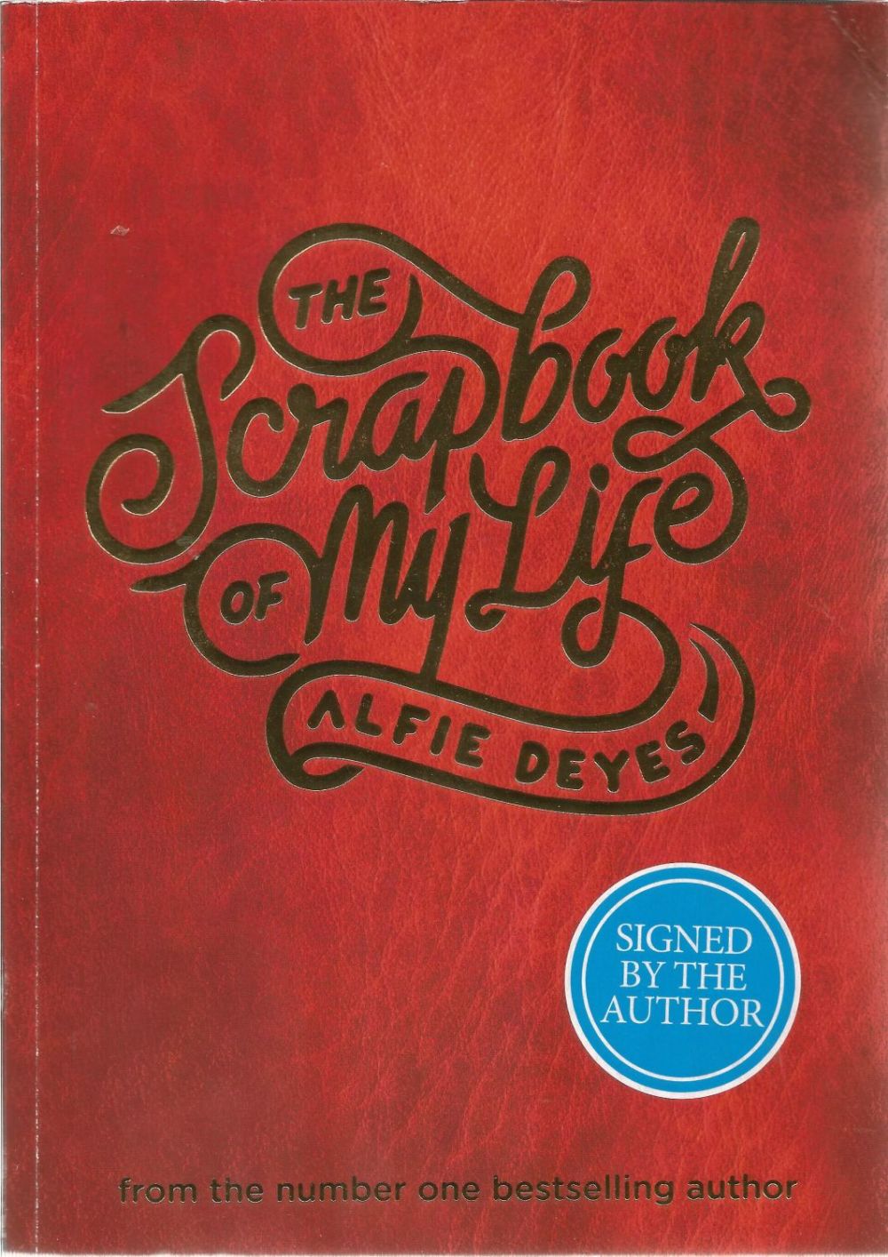 Lot 482: Alfie Deyes signed paperback book titled The Scrapbook...
