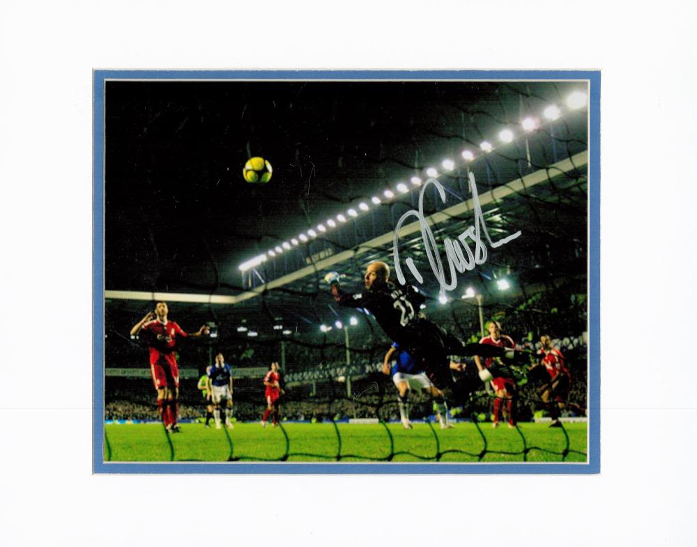 Lot 495: Football Dan Gosling signed Merseyside Derby 14x11 overall...