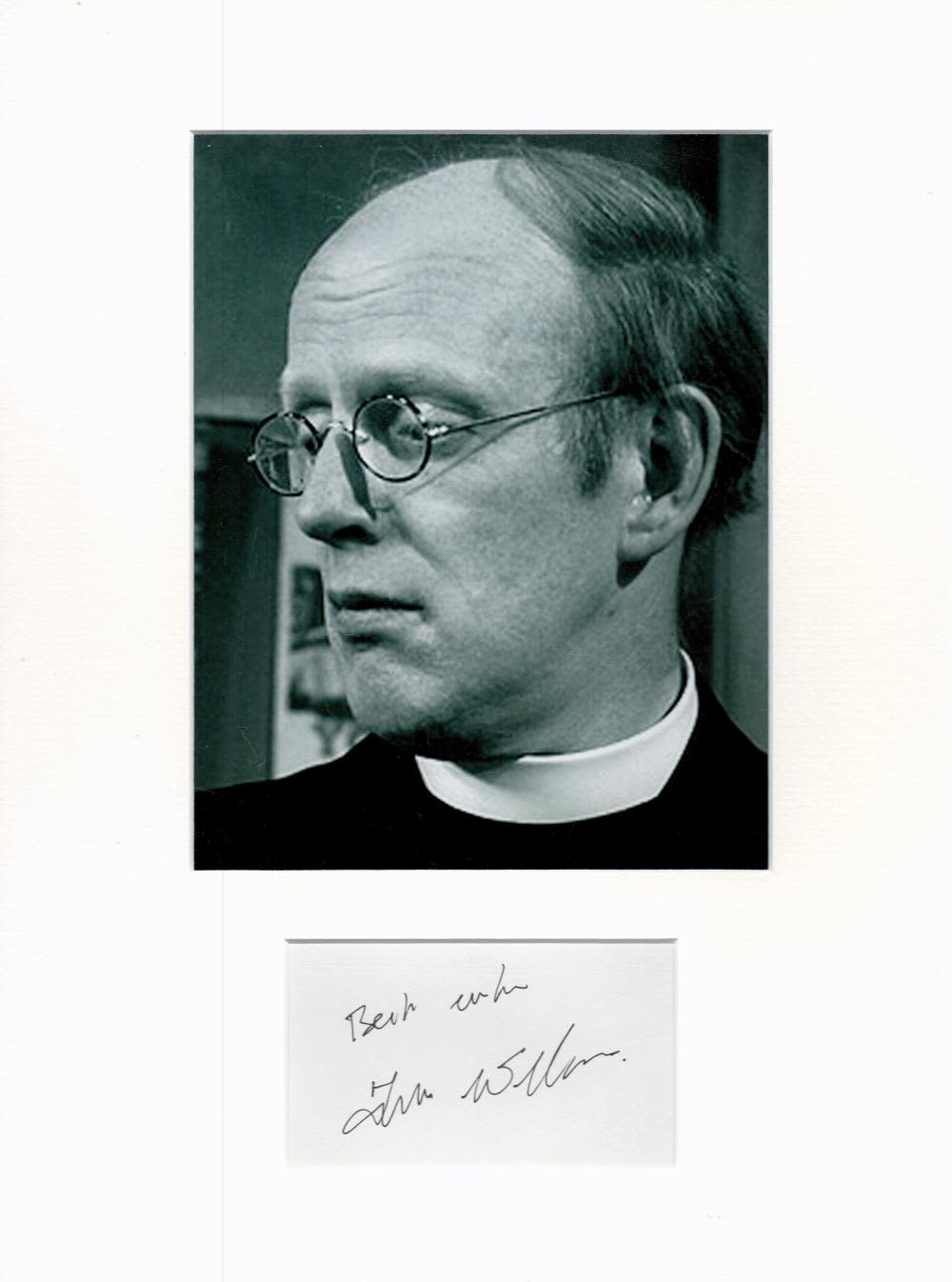 Lot 497: Dads Army, Frank Williams signature piece mounted below...