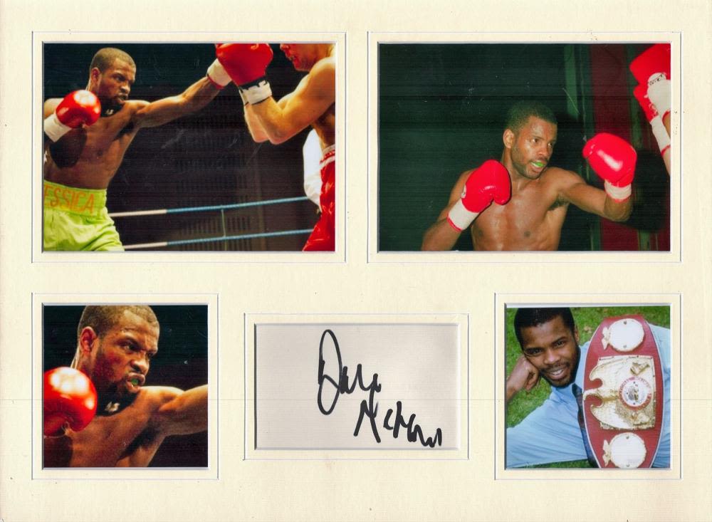 Lot 503: Boxing Duke McKenzie 16x12 overall mounted signature piece...