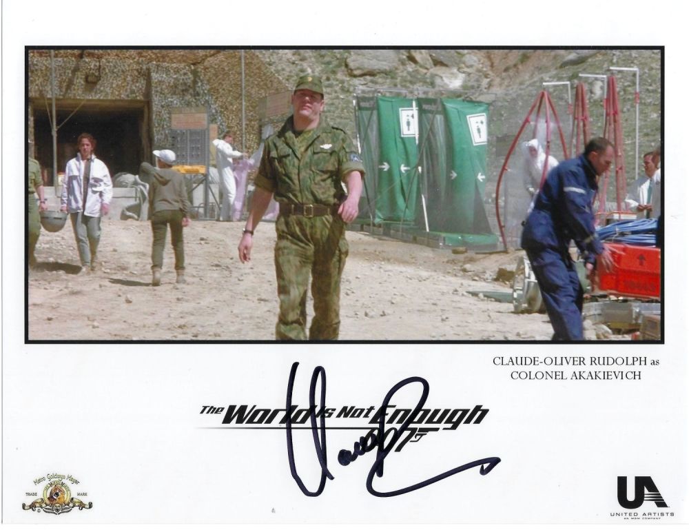 Lot 521: Bond Actor, Claude -Oliver Rudolph signed 10x8 colour...