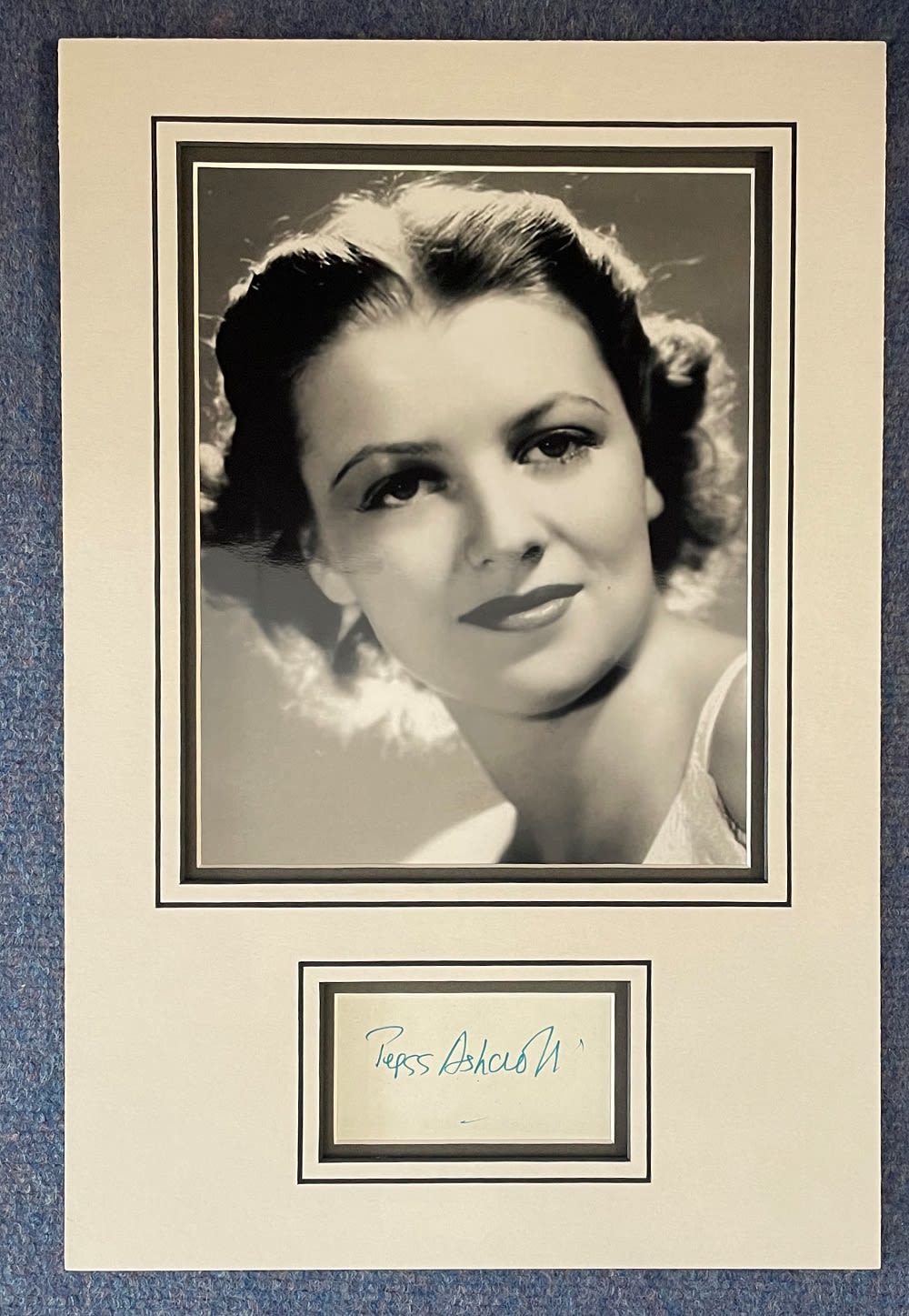 Lot 526: Award Winning English Actress Peggy Ashcroft Signed Signature...