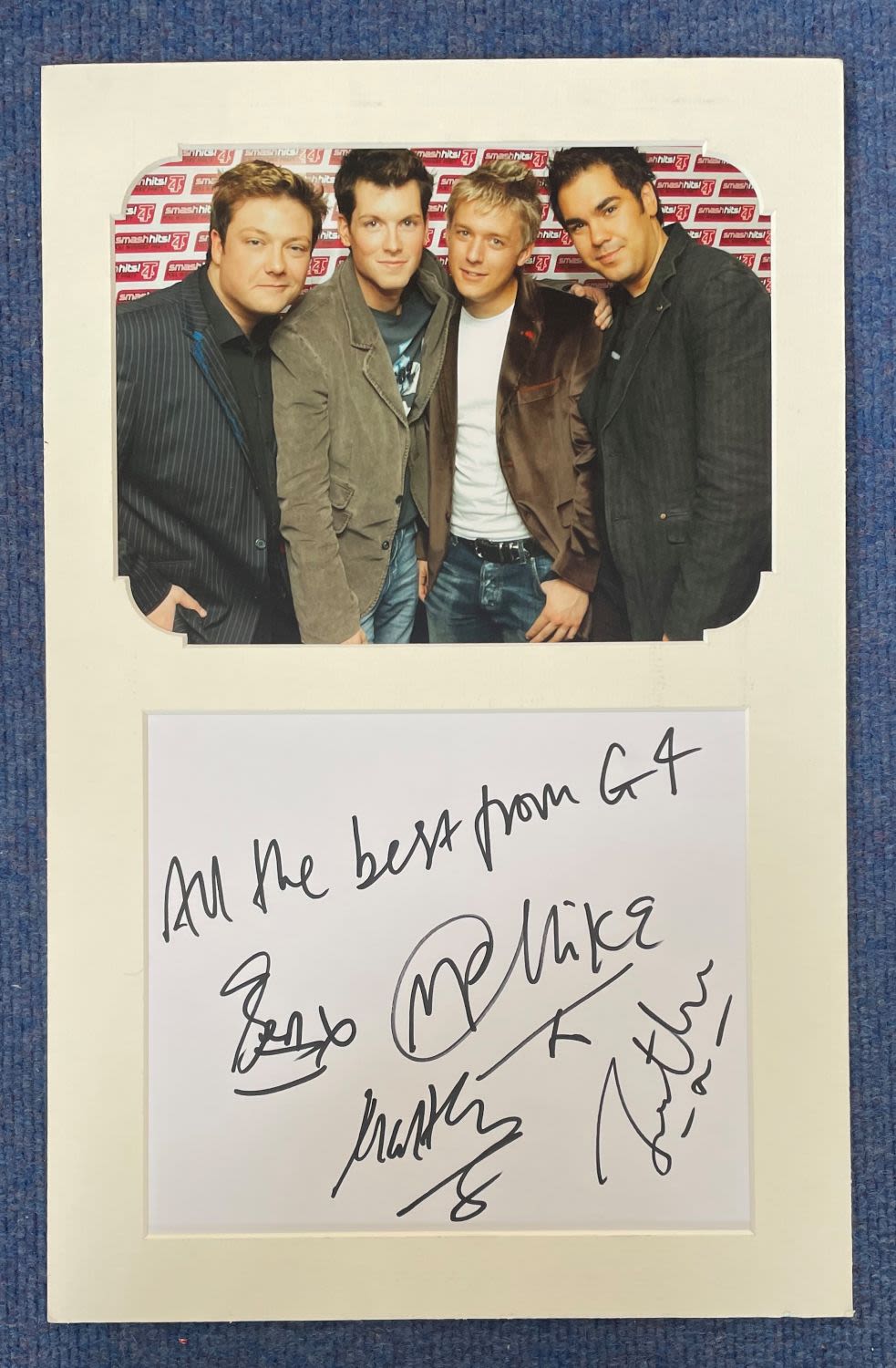 Lot 528: Band G4 Johnathan Ansell, Mike Christie, Lewis Raines...