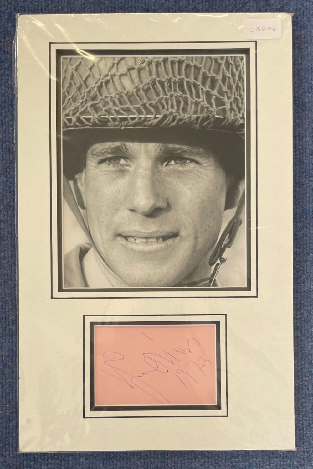 Lot 529: American Actor Ryan O'Neal Signed Signature Page in...