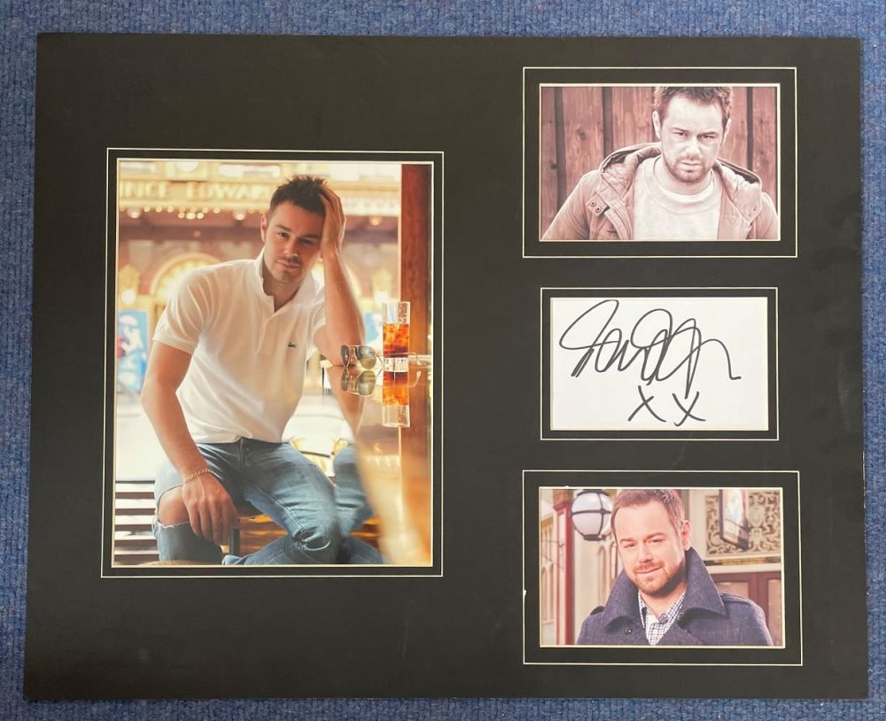 Lot 536: TV Legend Danny Dyer Signed Signature Card with...