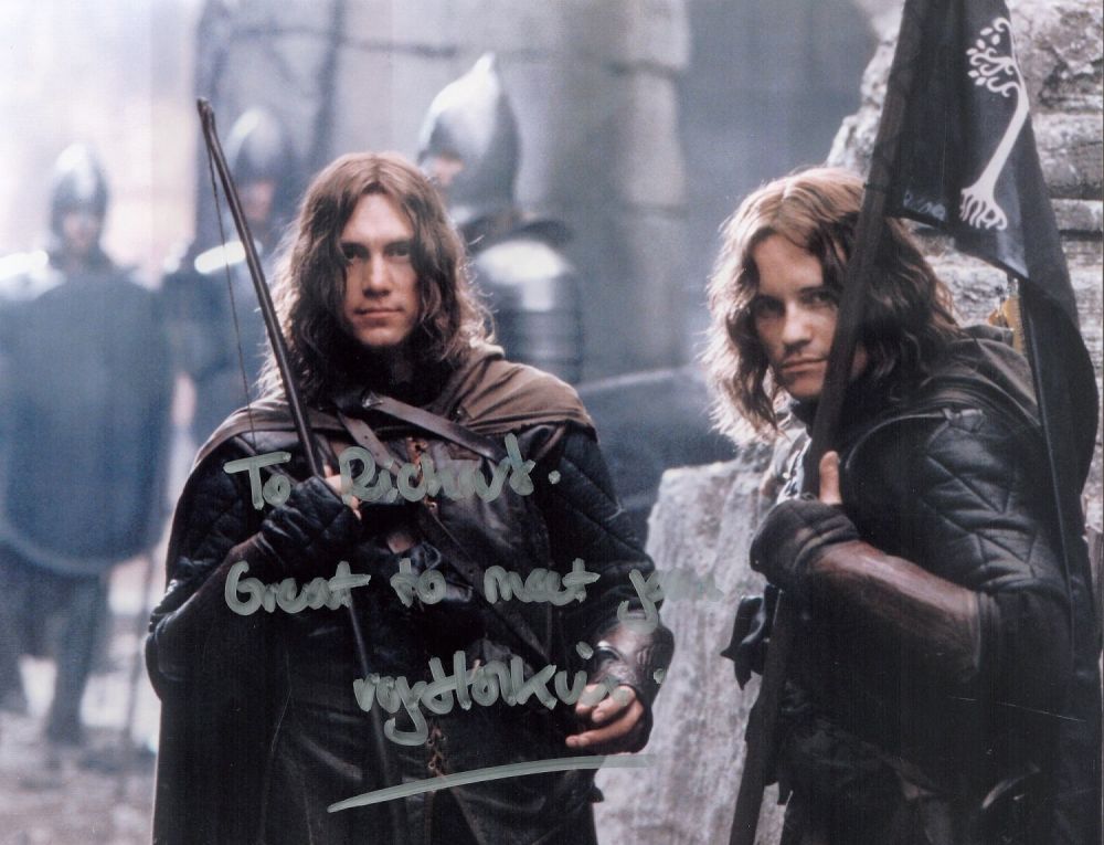 Lot 552: Lord Of the Rings Actor, Royd Tolkien signed...