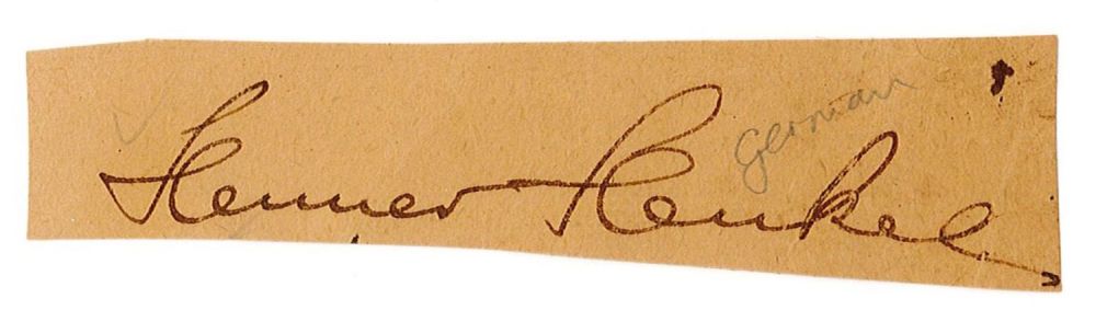 Lot 574: Tennis Henner Henkel signed 4x1 overall irregular cut...