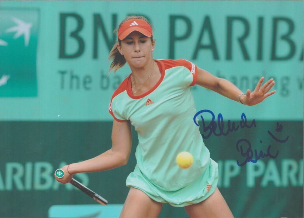 Lot 584: Tennis Belinda Bencic signed 10x8 colour photo. Good...