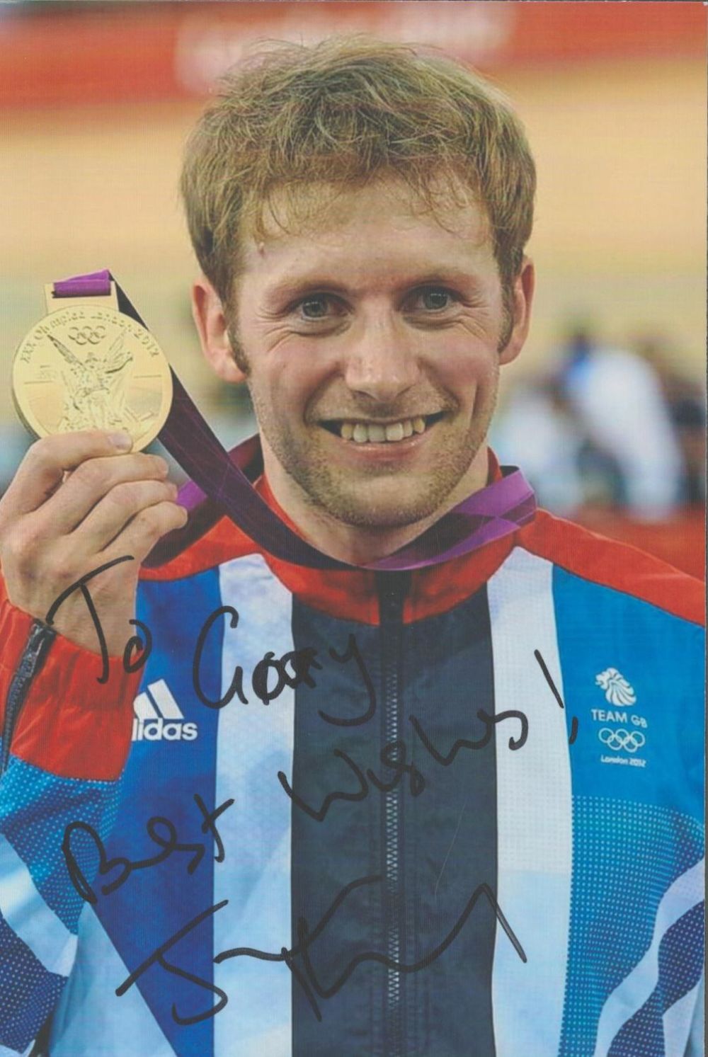 Lot 599: Olympics Jason Kenny signed London 2012 6x4 colour...