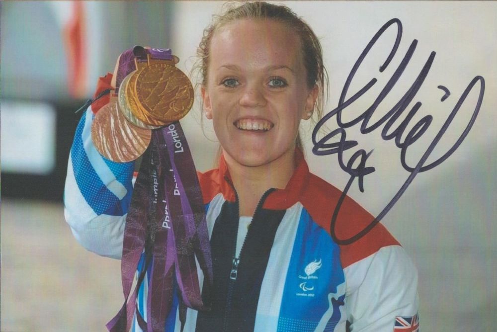 Lot 600: Olympics Ellie Symonds signed London 2012 6x4 colour...