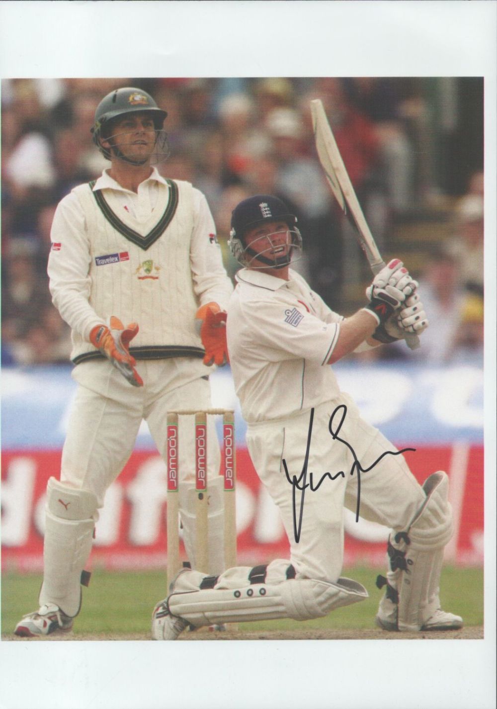 Lot 613: Cricket Ian Bell signed England 12x8 colour photo....