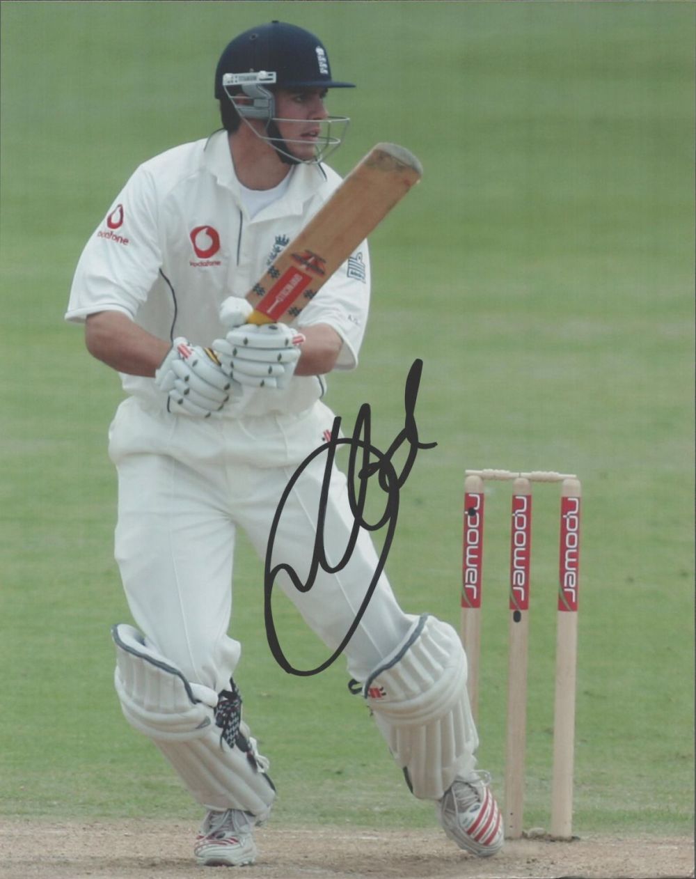 Lot 616: Cricket Alastair Cook signed England 10x8 colour photo....