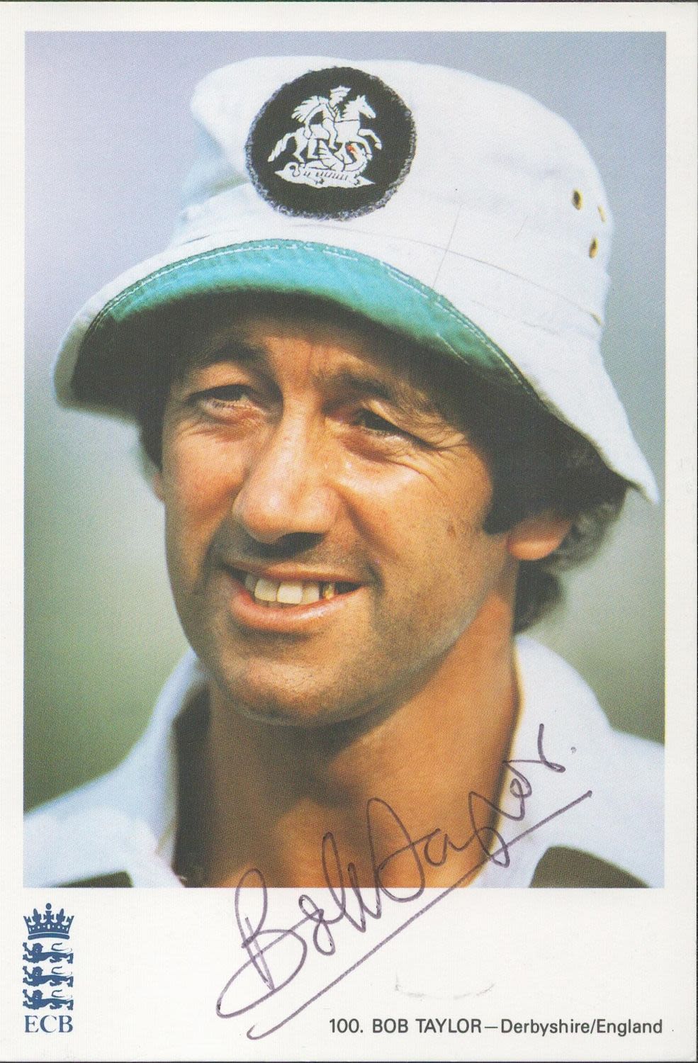 Lot 629: Cricket Bob Taylor signed ECB Derbyshire and England...