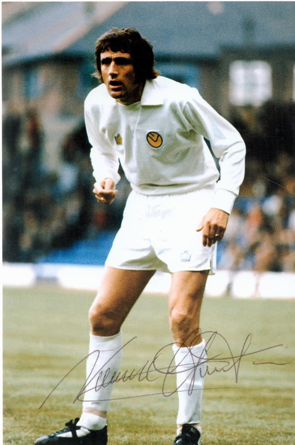 Lot 639: Football Norman Hunter signed Leeds United 6x4 colour...