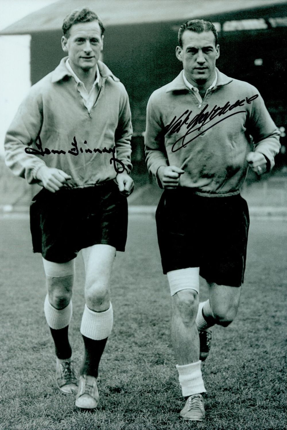 Lot 666: Football Legends Tom Finney and Nat Lofthouse Signed...