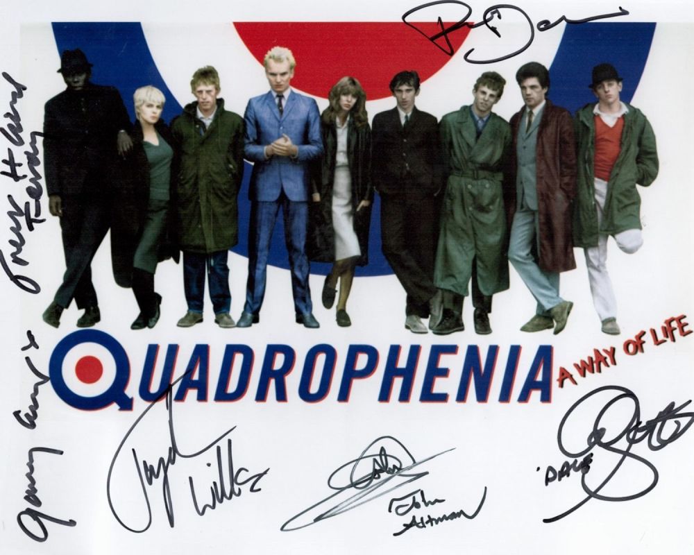Lot 673: Quadrophenia multi signed 10x8 colour photo. Signed by...