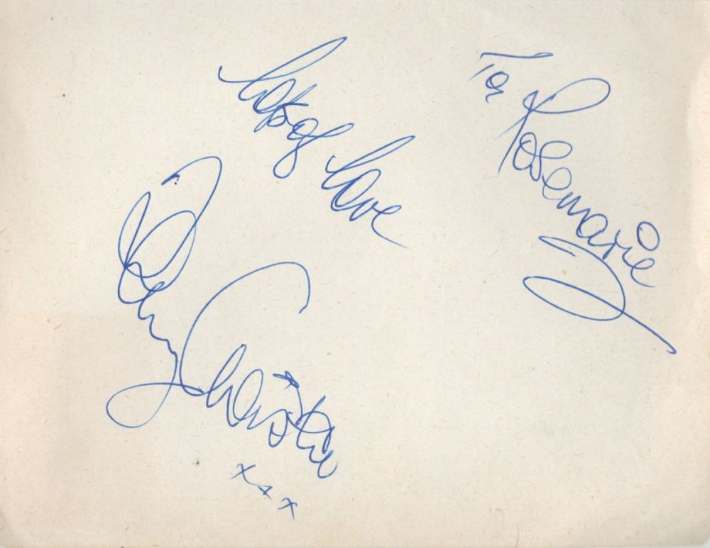 Lot 699: Tony Christie signed 7x5 album page. Good condition....
