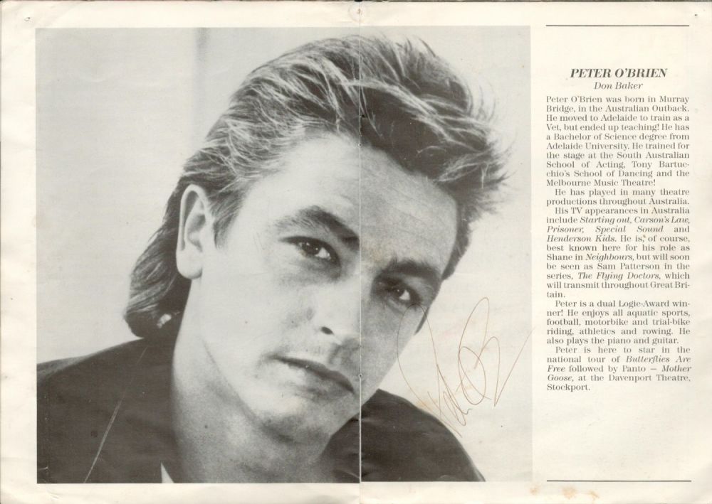 Lot 706: Actors, Ursula Smith and Peter O Brien signed...