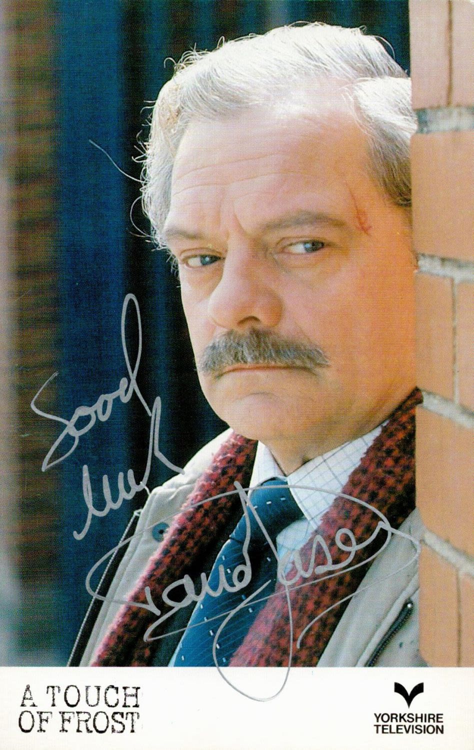 Lot 708: David Jason signed 6x4 colour Touch of Frost...
