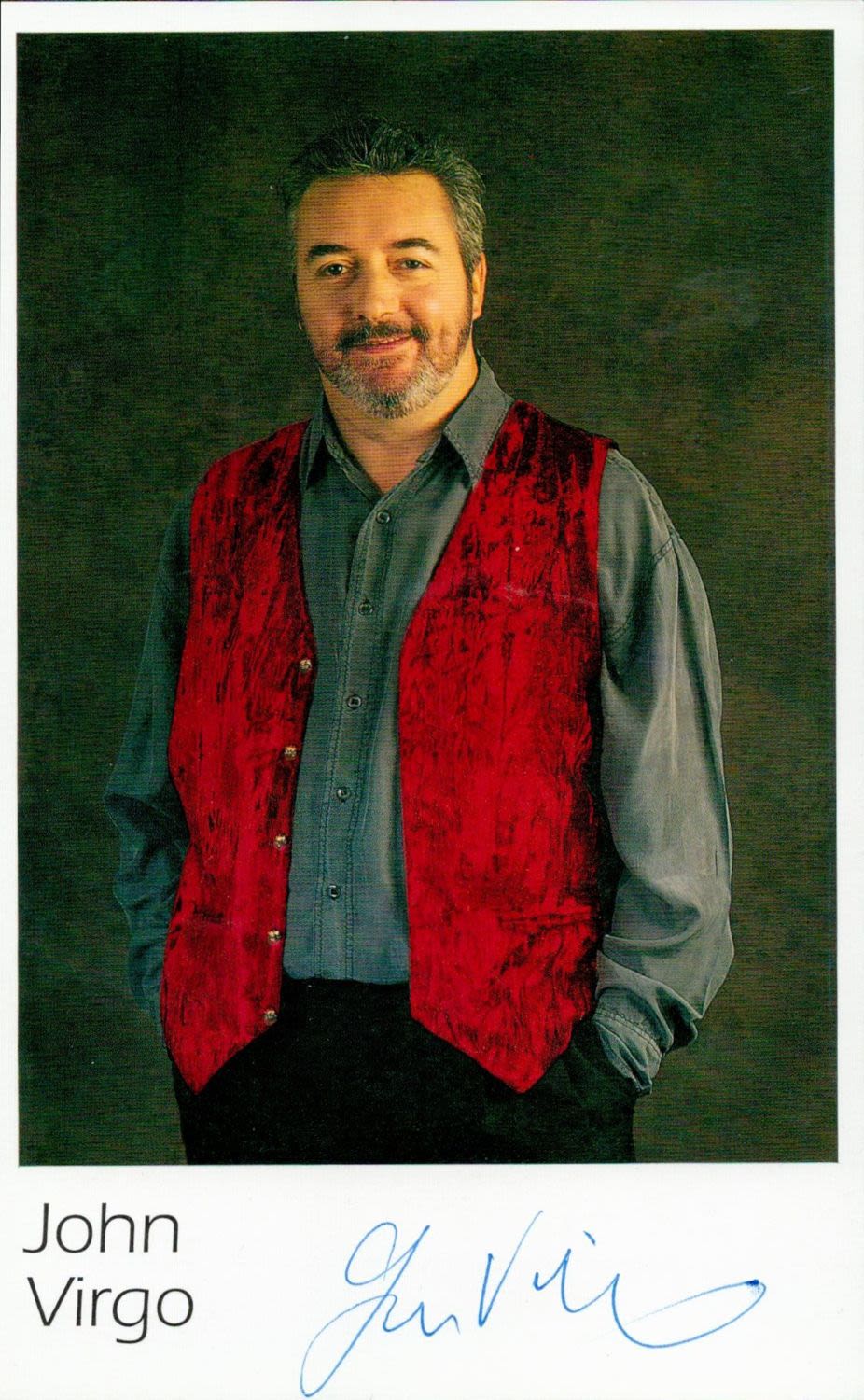Lot 726: Snooker Legend John Virgo Hand signed 6x4 Colour...