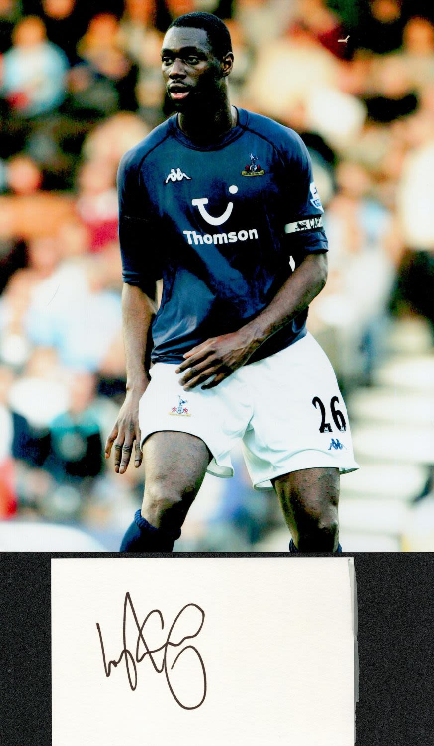 Lot 727: Tottenham Hotspur Legend Ledley King Signed Signature Card...