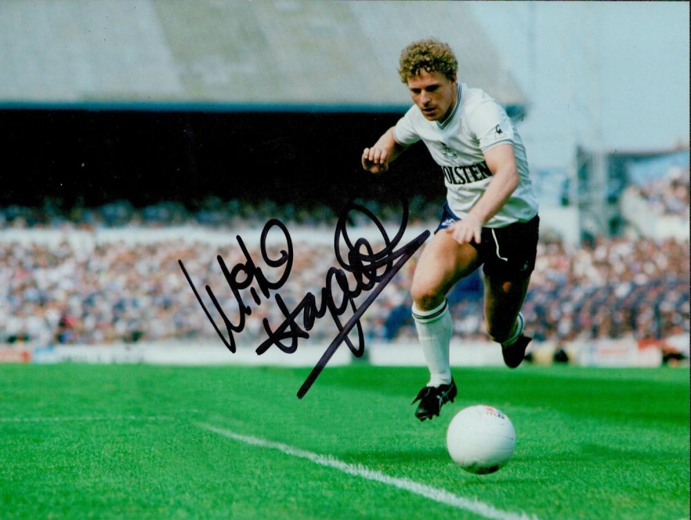 Lot 729: Football Legend Micky Hazzard Hand signed 8x6 Colour...