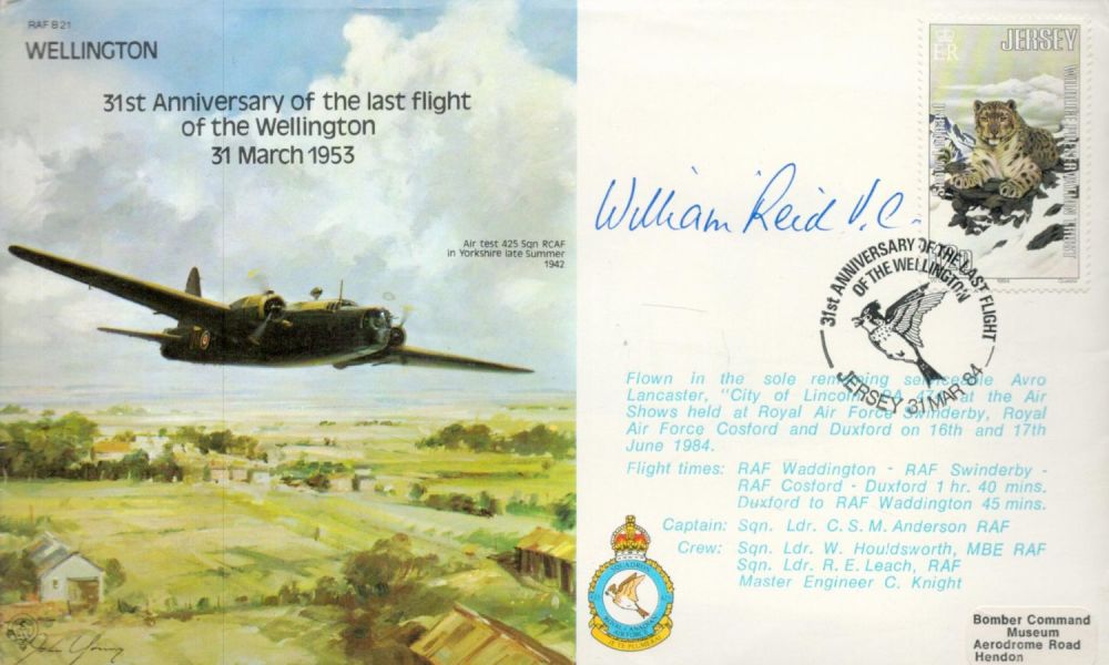 Lot 56: William Reid VC Signed FDC 31st Anniversary of...