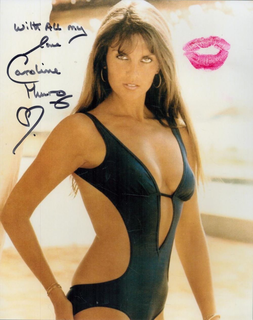 Lot 66: Caroline Munro Bond Girl Signed Colour Photo approx...
