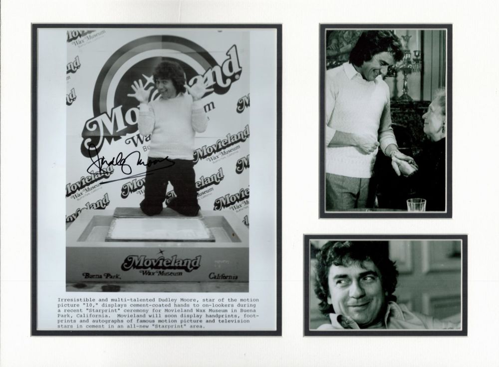 Lot 93: Dudley Moore 16x12 overall mounted signature piece includes...