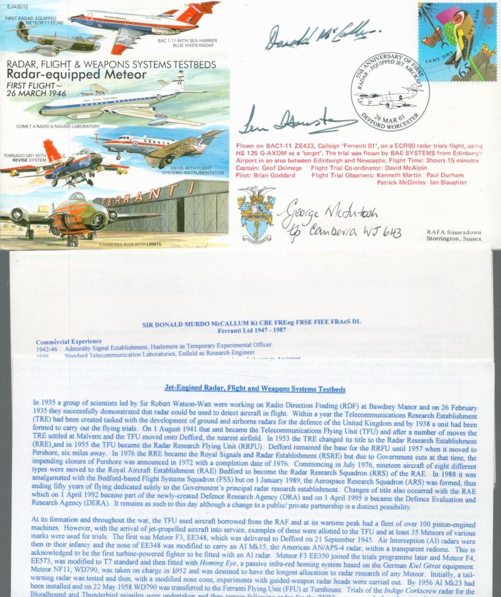 Lot 167: Sqn Ldr George J McIntosh, Len Houston Test...