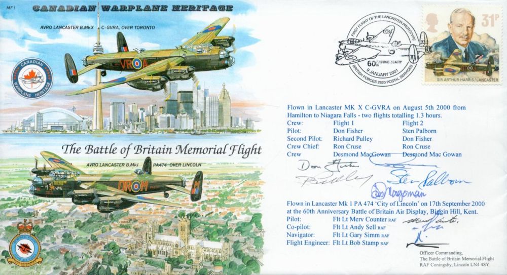 Lot 169: Pilots Don Fisher, Sten Palborn and Merv Counter...