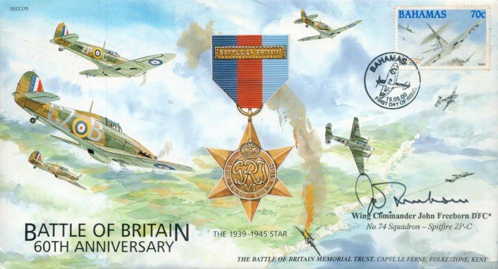 Lot 172: Wing Commander John Freeborn D. F. C. Signed...