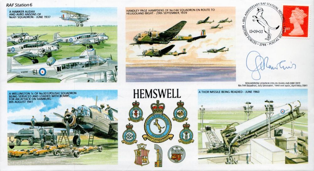 Lot 176: Sqn Ldr Colin Rawlins O. B. E. D....