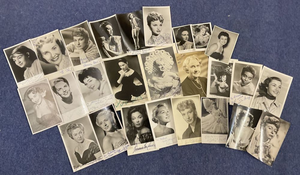 Lot 213: Actresses and entertainers, a collection of 25+ unidentified...