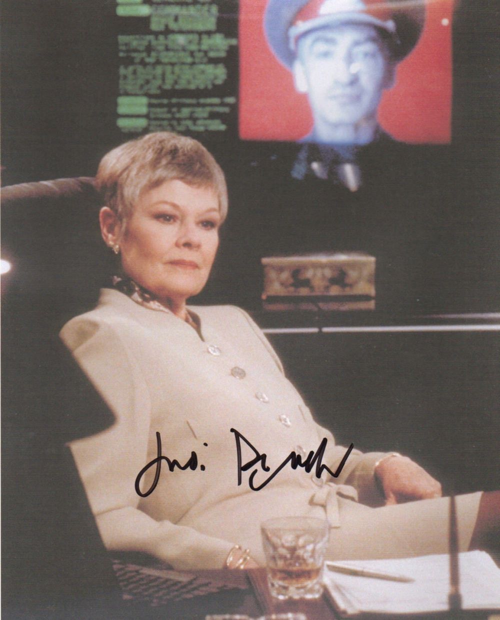 Lot 232: Dame Judi Dench signed 10 x 8 inch...