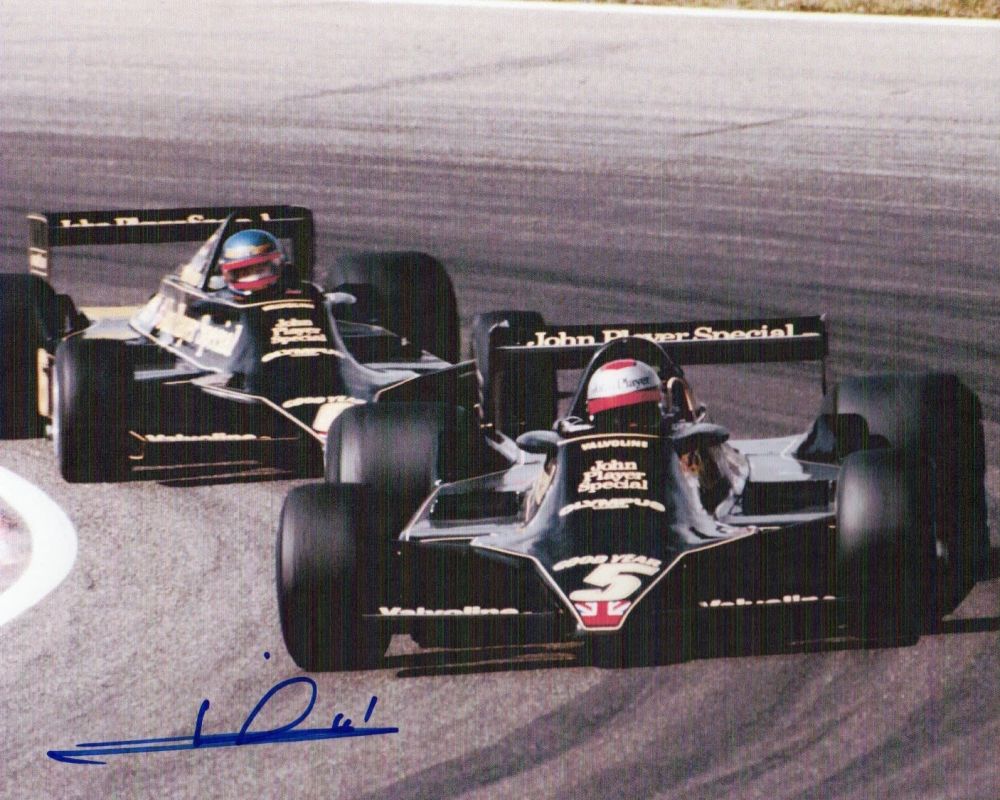 Lot 244: Mario Andretti signed 10 x 8 inch photo...