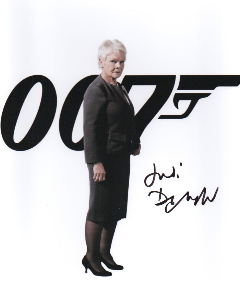 Lot 246: James Bond Dame Judi Dench as M signed...