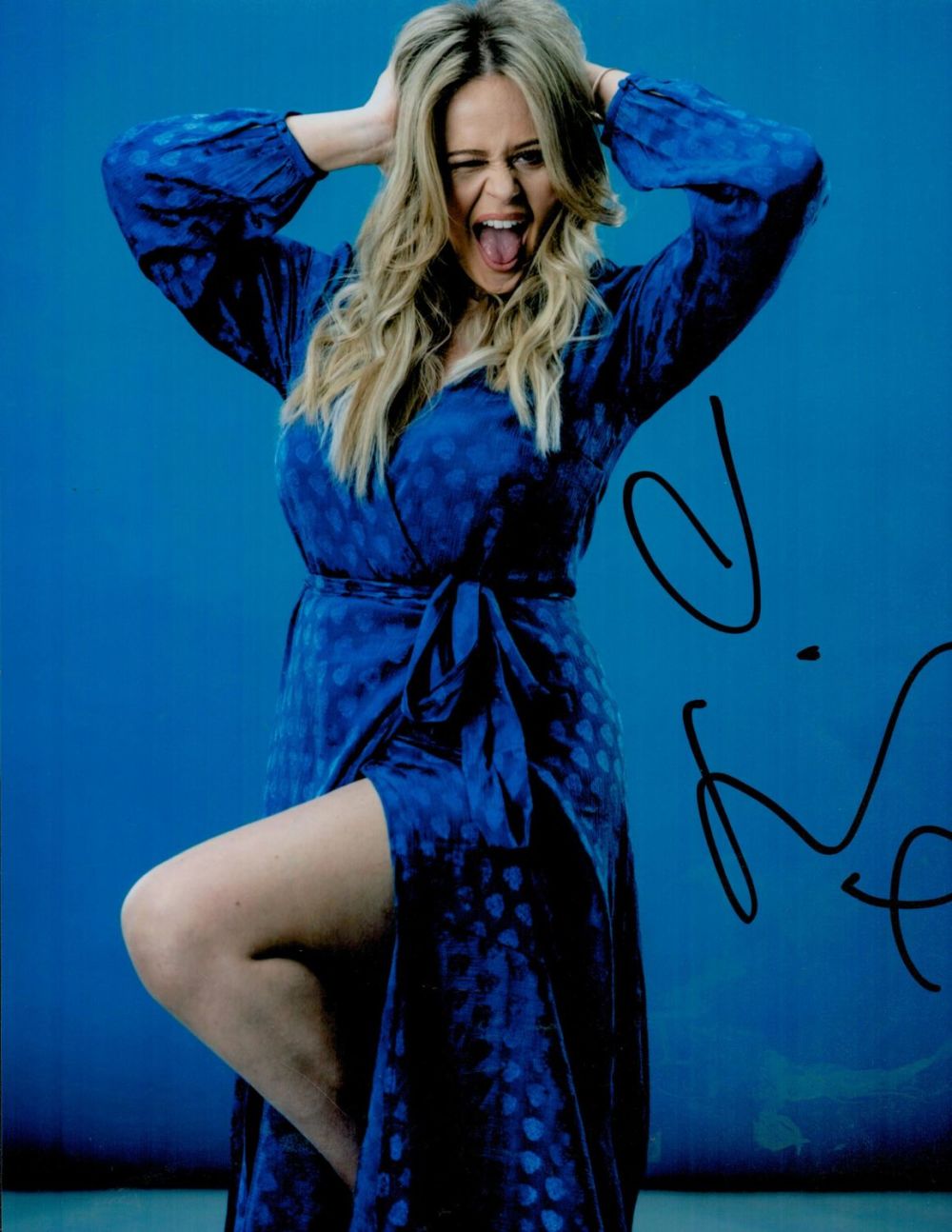 Lot 251: Emily Atack Actress Signed 8x10 Sexy Photo. All...