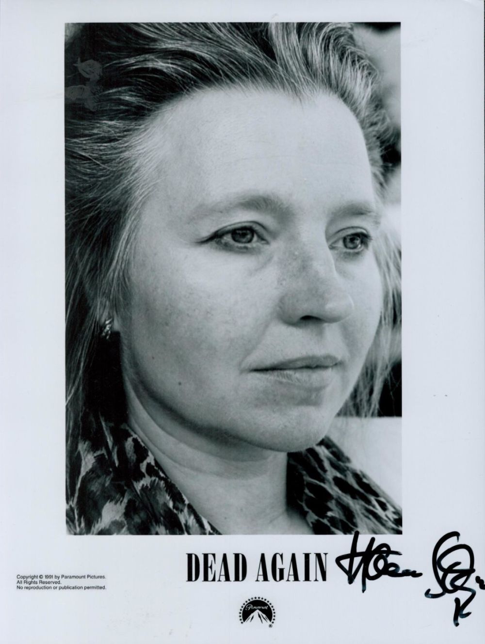Lot 277: Hanna Schygulla Actress Signed And Dead Again and...