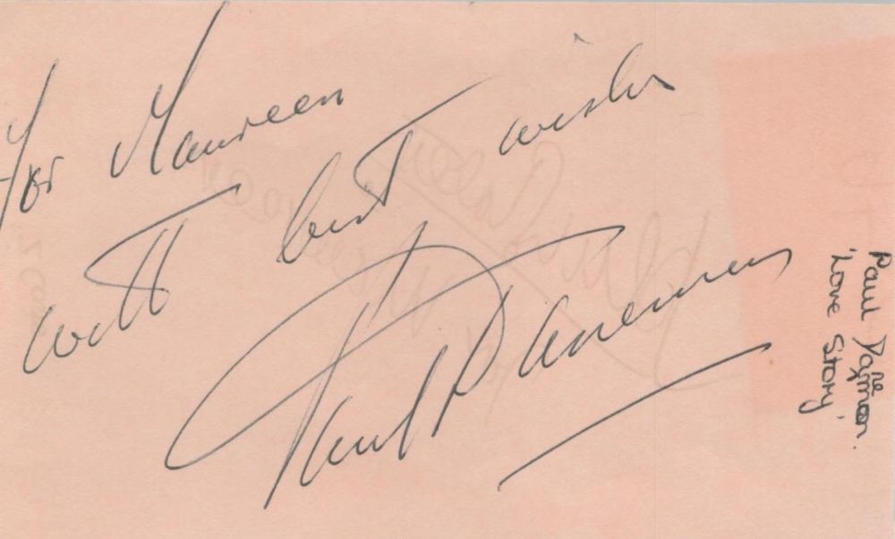 Lot 346: Paul Daneman signed album page with John Slater...