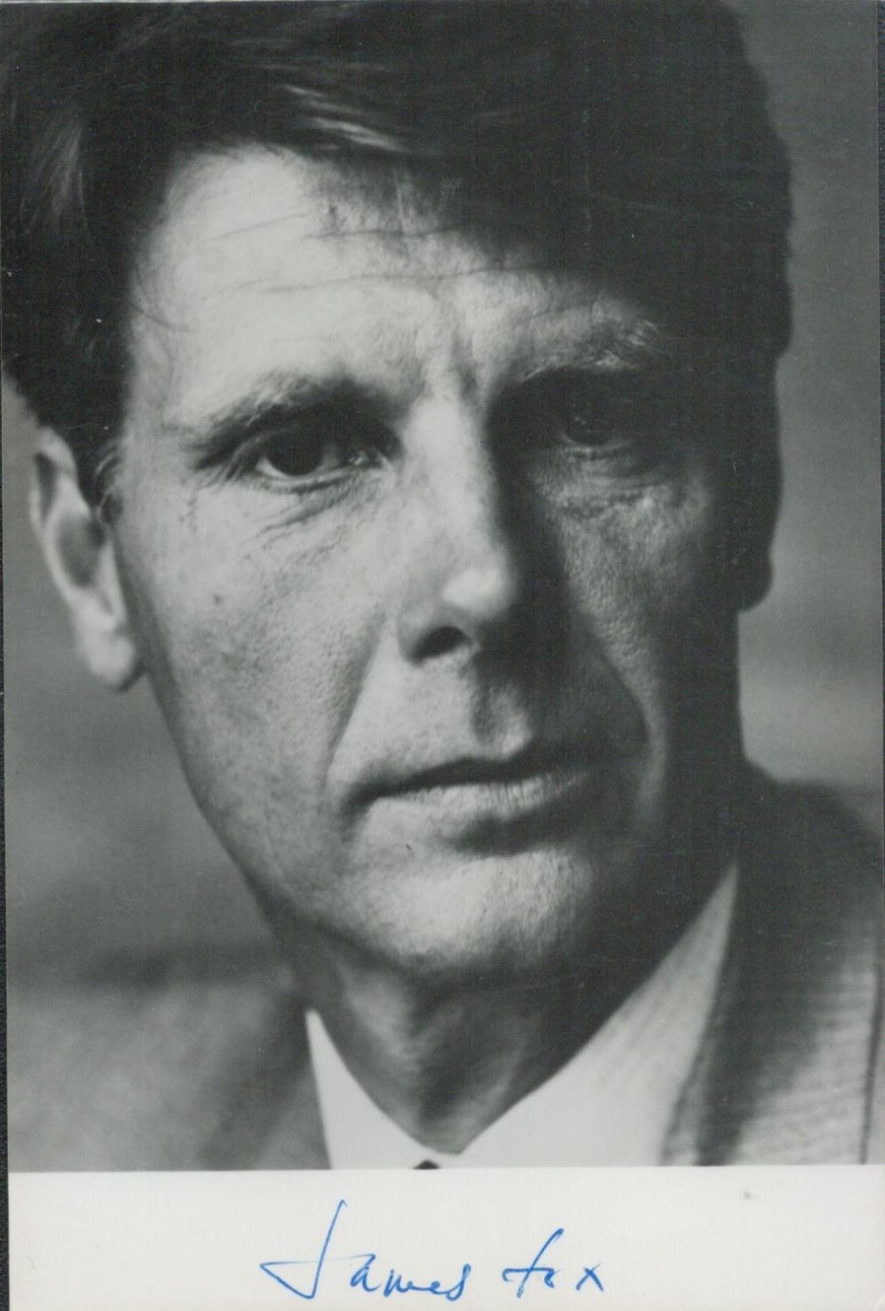 Lot 359: James Fox signed 6x4 black and white photo....