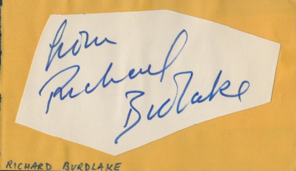 Lot 372: Richard Bidlake signed album page. All autographed items...