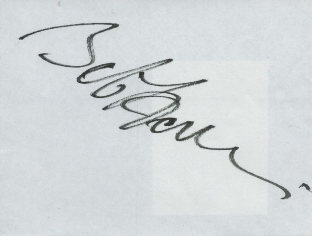 Lot 386: Bob Hoskins signed album page. All autographed items...